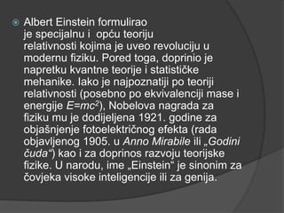 Albert einstein i1 | PPTX