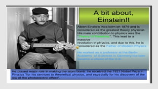 ALBERT EINSTEIN AT SCHOOL STD 11.CBSEpptx | PPTX