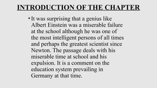 ALBERT EINSTEIN AT SCHOOL STD 11.CBSEpptx | PPTX