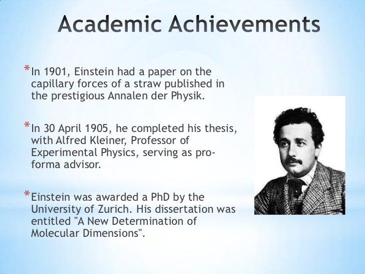 einstein thesis english