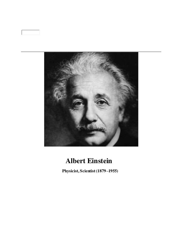 Profile Albert Einstein Profile Albert Einstein