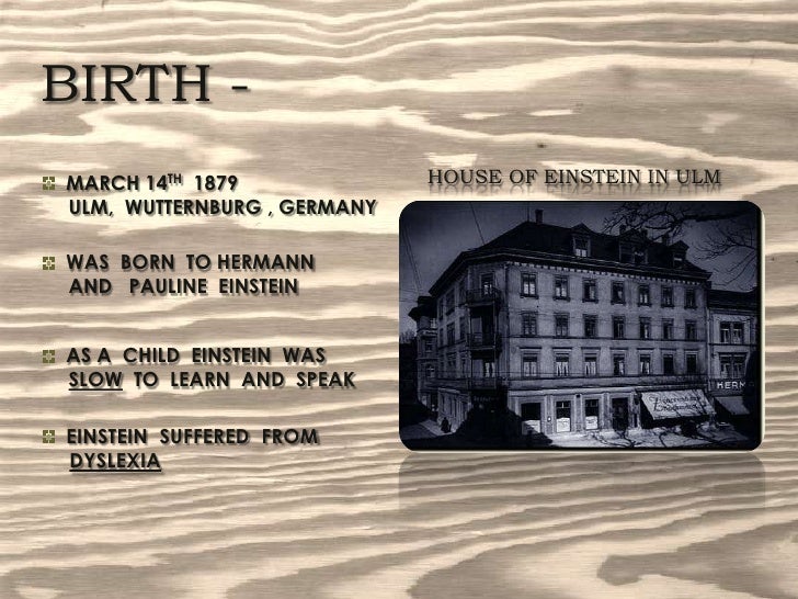 a biography of albert einstein in ulm germany Start studying einstein - basic biography facts learn vocabulary albert einstein physicist württemberg/germany switzerland austria. a biography of albert einstein in ulm germany Start studying einstein - basic biography facts learn vocabulary albert einstein physicist württemberg/germany switzerland austria.