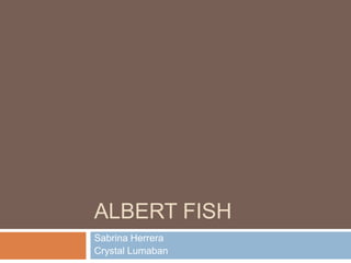 ALBERT FISH
Sabrina Herrera
Crystal Lumaban
 