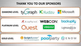DIAMOND LEVEL
PLATINUM LEVEL
GOLD LEVEL
THANK YOU TO OUR SPONSORS
 