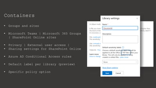 CollabDaysBE - Microsoft Purview Information Protection demystified | PPTX