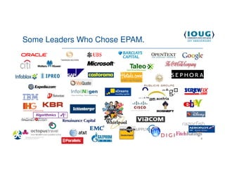 Some Leaders Who Chose EPAM.




4/19/2013                      4
 