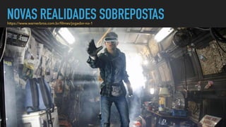 NOVAS REALIDADES SOBREPOSTAS
https://www.warnerbros.com.br/
fi
lmes/jogador-no-1
 
