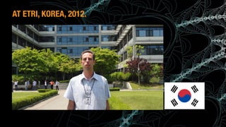 (c) Antonio Alberti, Inatel, 2014.
AT ETRI, KOREA, 2012.
 