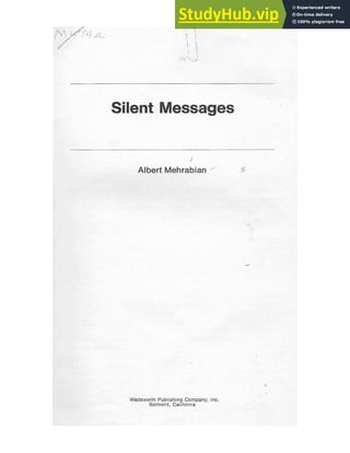 Albert Mehrabian Silent Messages.pdf