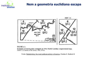 A França e seus distritos descontínuos e o distrito desenhado exclusivamente para o dono da Mirage;