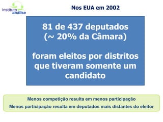 GB: eleição de 2010, somente os distritos em verde não eram distritos certosFonte: http://www.electoral-reform.org.uk/safe-seats/#1830-2010