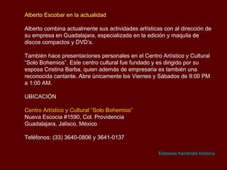 Alberto Escobar - Biografia y Musica | PPS