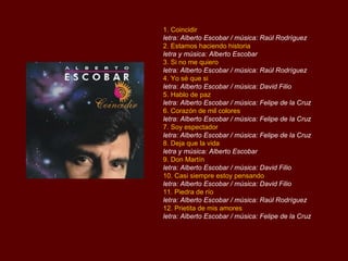 Alberto Escobar - Biografia y Musica | PPS