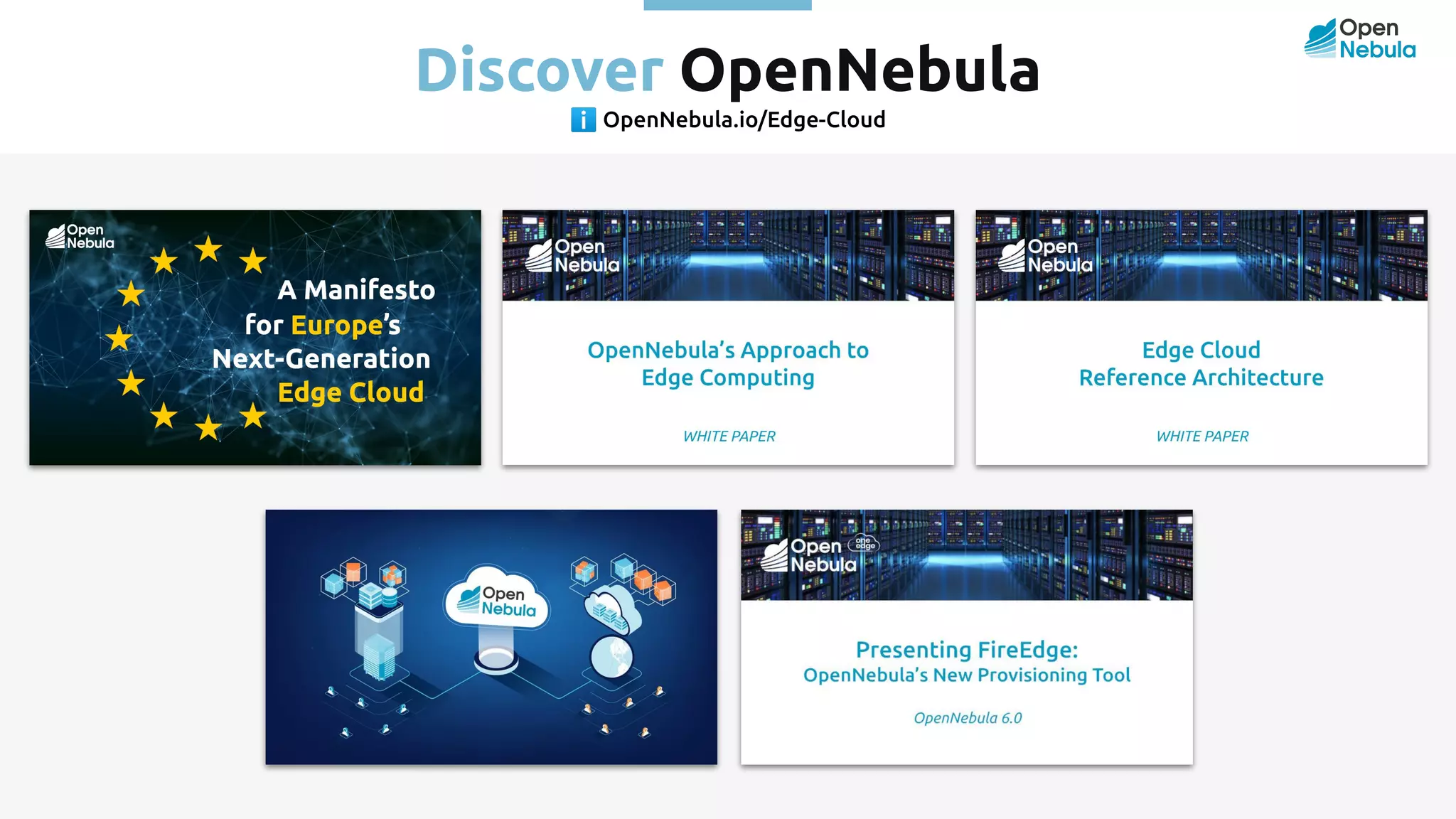 ℹ OpenNebula.io/Edge-Cloud Discover OpenNebula 