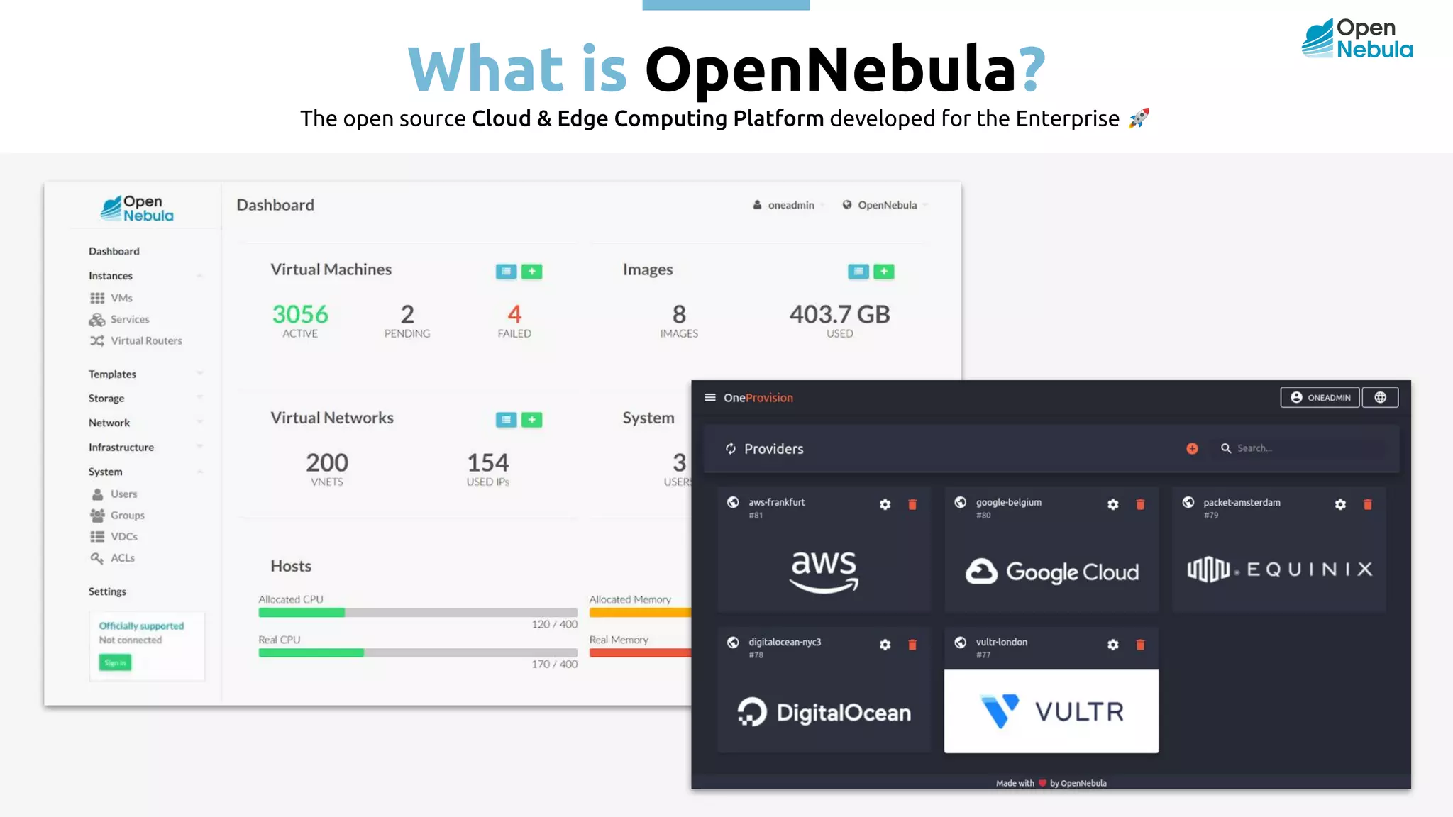What is OpenNebula? The open source Cloud & Edge Computing Platform developed for the Enterprise 🚀 