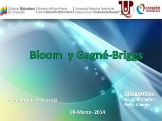 Profesora: Julimar García 
08-Marzo- 2014 
Integrantes: 
Rojas, Michelle 
Peña, Alberth 
 