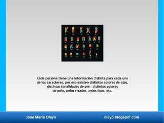 José María Olayo olayo.blogspot.com
Cada persona tiene una información distinta para cada uno
de los caracteres, por eso e...