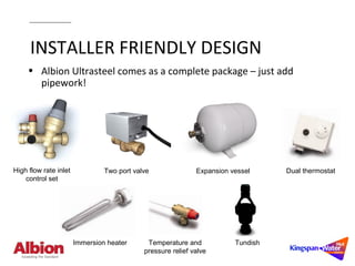 Albion Ultrasteel Hot Water Cylinders | Technical Guide | PPT