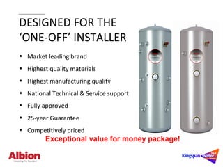 Albion Ultrasteel Hot Water Cylinders | Technical Guide | PPT