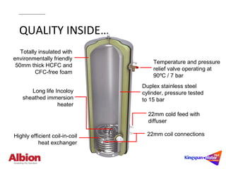 Albion Ultrasteel Hot Water Cylinders | Technical Guide | PPT