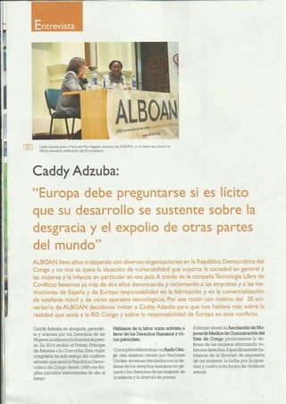 Caddy Adzuba: Entrevista