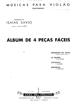 Album   4 peças fáceis - arr. i. savio