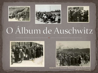O Álbum de Auschwitz MEMOSHOÁ-Associação Memória e Ensino do Holocausto Paula Leal Presumido 
