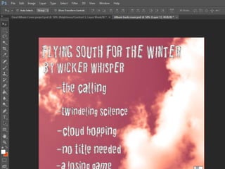 Album cover production