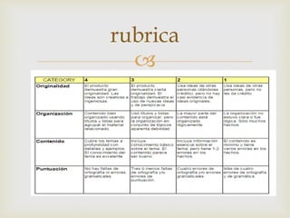 
rubrica
 