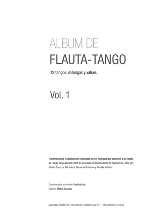 Album flauta tango vol.1