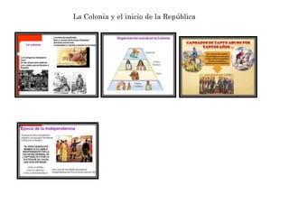 La Colonia y el inicio de la República
 