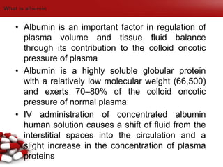 Albumin 20% | PPTX