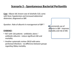 Sbp Questions Albumin uses and misuses in ICU, facts v/s myths | PPTX