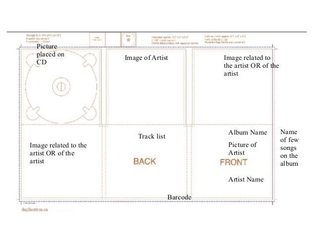 cd song list template