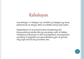 Ang Rehiyon II o Rehiyon ng Lambak ng Cagayan ay isang 
agrikultural na rehiyon dahil sa mataba nitong mga lupain. 
Pagsasaka pa rin ang karaniwang hanapbuhay dito. 
Pangunahing produkto dito ay ang palay, mais, at tabako. 
Masiglang industriya rin dito ang pagtotroso, ang paglililok 
ng kahoy, at paggawa ng mga produktong yari sa yantok. 
May mga maliliit ding minahan dito. 
 