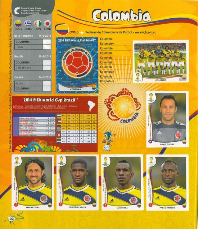 Album Panini Fifa World Cup Brasil 2014