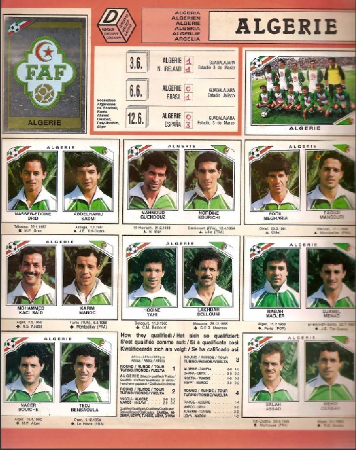 Album Panini Mexico 1986