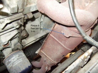 Plaque à
fixer par les
3 vis
 