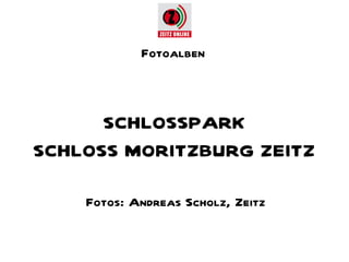 Fotoalben



      SCHLOSSPARK
SCHLOSS MORITZBURG ZEITZ

    Fotos: Andreas Scholz, Zeitz
 