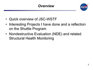 Wstf Map Nondestructive Testing at NASA WSTF | PPTX