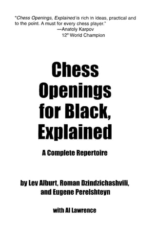 Chess Openings for Black, Explained: A Complete Repertoire