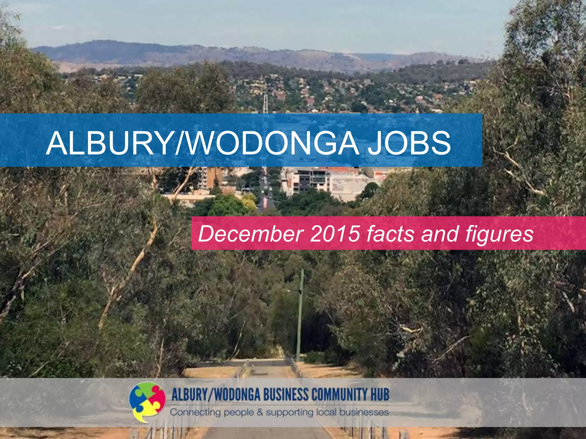 INFOGRAPHIC Albury Wodonga Jobs (Dec 2015) PPT