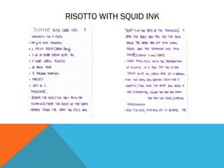 RISOTTO WITH SQUID INK
 