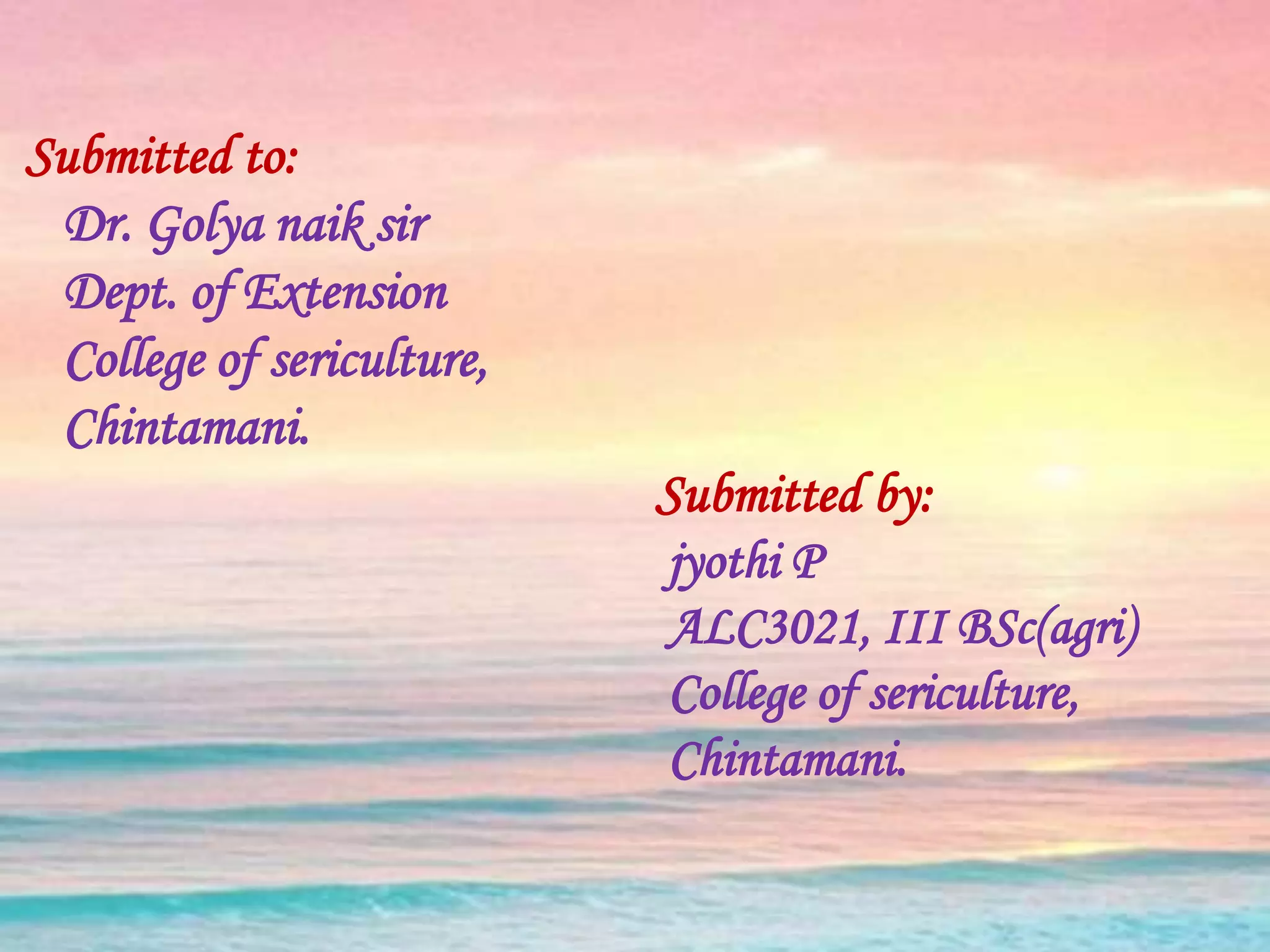 Extension programme planning | PPTX