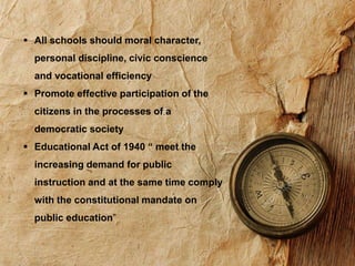 ALCANTARA_HISTORICAL BACKGROUND OF CURRICULUM IN THE PHILIPPINES | PPTX