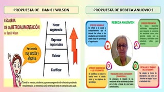 PROPUESTA DE DANIEL WILSON PROPUESTA DE REBECA ANIJOVICH
 