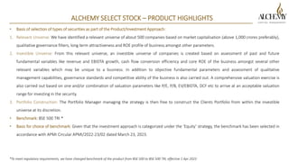 Alchemy Select Stock: High Conviction Portfolio Management Strategy for ...