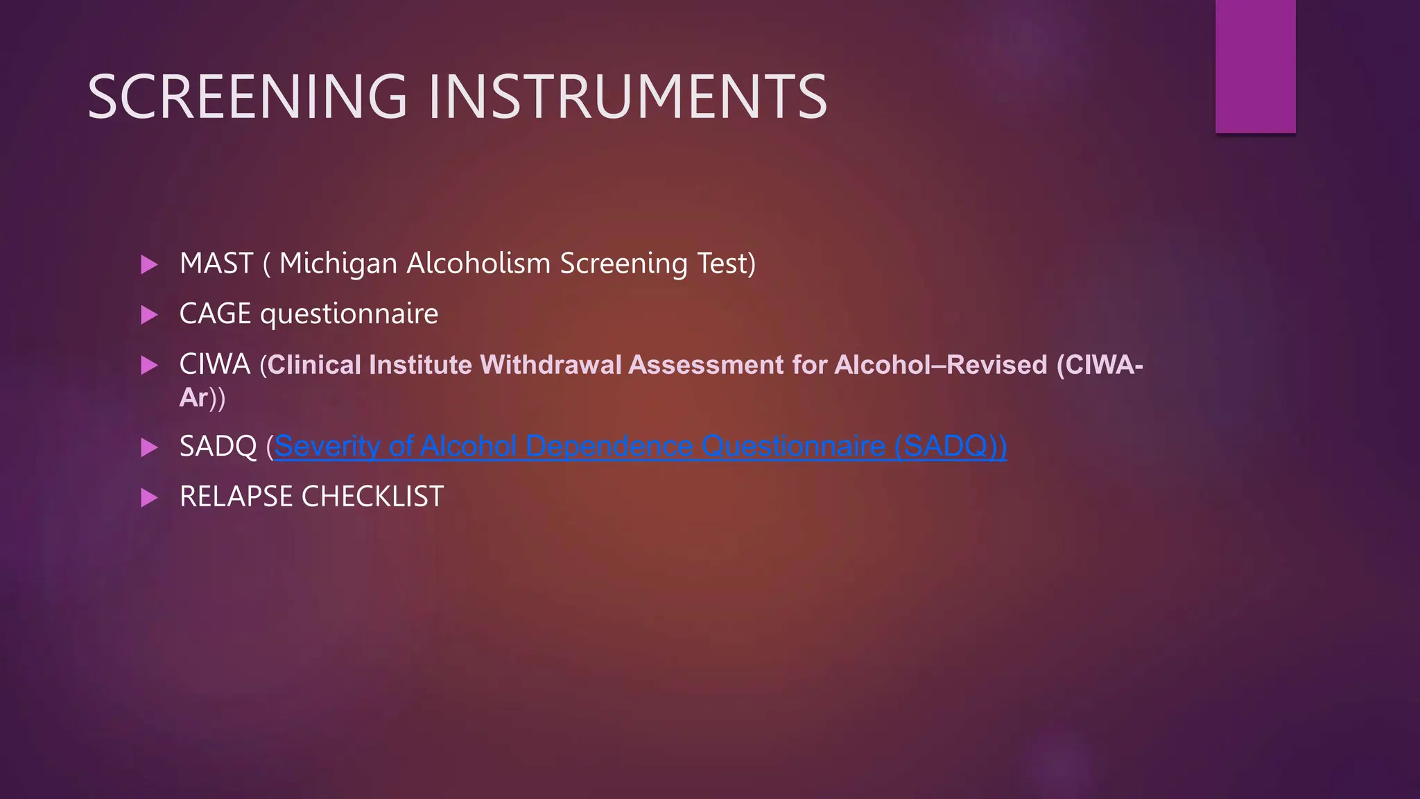 alchohol use disorders psychiatry CLASS.ppt