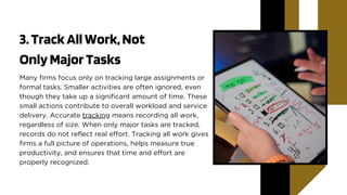 Alcide Honoré Explains 5 Strategies for Better Work Tracking | PDF