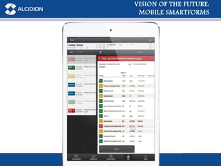 33
VISION OF THE FUTURE:
MOBILE SMARTFORMS
 